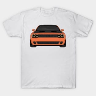 DODGE HELLCAT FRONT CORAL T-Shirt